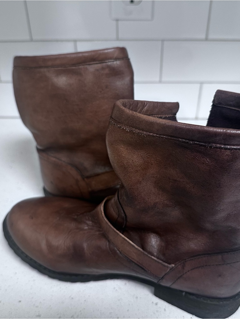 Women’s Brown Leather Ankle Boots